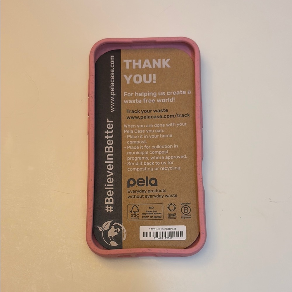 Bubblegum Pink iPhone 16 Eco-Friendly Pink Phone Case